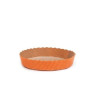 Set 50 stampi crostatine tonde da 100 g in carta da forno arancione ø10xh3 cm Set 50 stampi crostatine tonde da 100 g in carta da forno arancione ø10xh3 cm