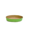 Set 25 stampi croste tonde da 300 g in carta da forno verde ø15,5xh3,5 cm Set 25 stampi croste tonde da 300 g in carta da forno verde ø15,5xh3,5 cm