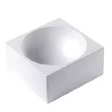 Stampo Zuccotto Tortaflex Zuc in silicone bianco di diametro 135 mm e volume 654 ml da Silikomart
