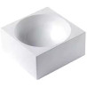 Stampo Zuccotto Tortaflex Zuc in silicone bianco di diametro 180 mm e volume 1570 ml da Silikomart