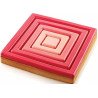 Tarte Ring Square 20x20xh2 cm Silikomart anello microforato crostata quadrata