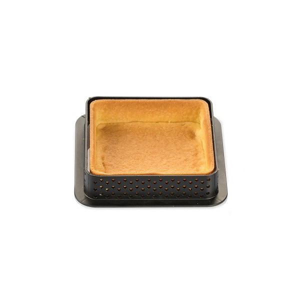 Tarte Ring Square 8x8xh2 cm Silikomart anello microforato crostatina quadrata