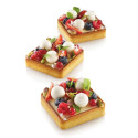 Tarte Ring Square 8x8xh2 cm Silikomart anello microforato crostatina quadrata