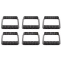 6 stampi ad anello microforati per crostatine o torte quadrate tarte ring da 8 cm di Silikomart