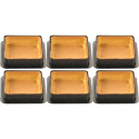 Tarte Ring Square 8x8xh2 cm Silikomart anello microforato crostatina quadrata set 6 pz