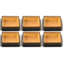 Tarte Ring Square 8x8xh2 cm Silikomart anello microforato crostatina quadrata set 6 pz