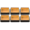 Tarte Ring Square 8x8xh2 cm Silikomart anello microforato crostatina quadrata set 6 pz Tarte Ring Square 8x8xh2 cm Silikomart anello microforato crostatina quadrata set 6 pz