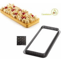 Stampo ad anello micro-forato per crostate o torte rettangolari tarte ring da 27 cm di Silikomart