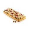 Tarte Ring Rectangular 265x105xh20 mm anello microforato per crostata rettangolare Tarte Ring Rectangular 265x105xh20 mm anello microforato per crostata rettangolare