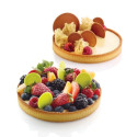Tarte Ring Round ø15xh2 cm Silikomart anello microforato crostata tonda set 2 pz