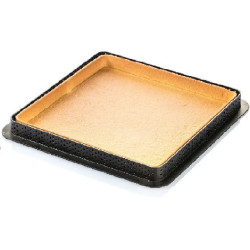 Tarte Ring Square Silikomart (20×20×H2cm) – Anello Microforato Quadrato per Crostate e Basi di Frolla