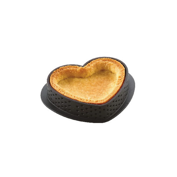 Tarte ring amore 8x7xh2 cm Silikomart anello microforato per crostatina cuore