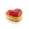 Tarte ring amore 8x7xh2 cm Silikomart anello microforato per crostatina cuore Tarte ring amore 8x7xh2 cm Silikomart anello microforato per crostatina cuore