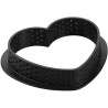 Stampo micro forato ad anello per crostatine o tortine a forma di cuore Tarte Ring da 8 cm