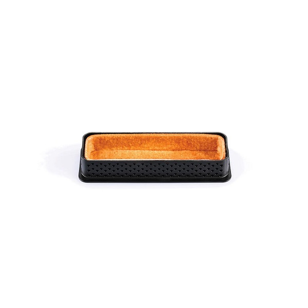 Tarte Ring Rectangular 120x35xh20 mm Silikomart anello microforato per crostatina rettangolare
