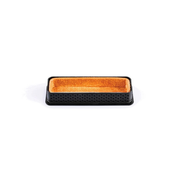 Tarte Ring Rectangular 120x35xh20 mm Silikomart anello microforato per crostatina rettangolare