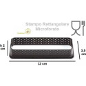 Tarte Ring Rectangular o anello rettangolare micro-forato di 12 cm da Silikomart