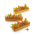 Tarte Ring Rectangular 120x35xh20 mm Silikomart anello microforato per crostatina rettangolare set 6 pz