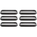 Set 6 stampi ad anello microforati per crostatine o torte oblunghe tarte ring oblong da 15 cm di Silikomart