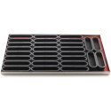 Tarte ring oblong 146x34xh20 mm Silikomart anello microforato crostatina oblunga set 6 pz