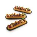 Tarte ring oblong 146x34xh20 mm Silikomart anello microforato crostatina oblunga set 6 pz
