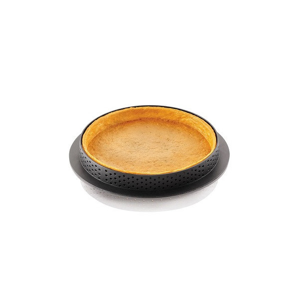 Tarte Ring Round ø10xh2 cm Silikomart anello microforato crostatina tonda Tarte Ring Round ø10xh2 cm Silikomart anello microforato crostatina tonda