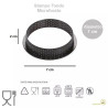 Stampo ad Anello Tondo per Crostatine e Tortine Tarte Ring Round da 7 cm altezza 2 cm da Silikomart Stampo ad Anello Tondo per Crostatine e Tortine Tarte Ring Round da 7 cm altezza 2 cm da Silikomart