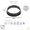 Stampo ad anello tondo micro-forato per crostatine e tortine Tarte Ring Round da 10 cm di Silikomart