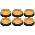 Set 6 anelli microforati per basi di crostatine o tortine tonde tarte ring 8 cm di Silikomart
