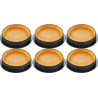 Set 6 anelli microforati per basi di crostatine o tortine tonde tarte ring 8 cm di Silikomart