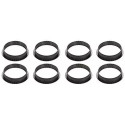 Set 8 stampi ad anello microforato tondo per crostatine e tortine Tarte Ring Round da 7 cm altezza 2 cm da Silikomart
