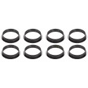 Set 8 stampi ad anello microforato tondo per crostatine e tortine Tarte Ring Round da 7 cm altezza 2 cm da Silikomart