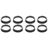 Set 8 stampi ad anello microforato tondo per crostatine e tortine Tarte Ring Round da 7 cm altezza 2 cm da Silikomart