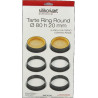 Tarte Ring Round ø8xh2 cm Silikomart: set da 6 anelli microforati per crostatina tonda