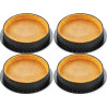Tarte Ring Round ø12xh2 cm Silikomart anello microforato crostatina tonda set 4 pz Tarte Ring Round ø12xh2 cm Silikomart anello microforato crostatina tonda set 4 pz
