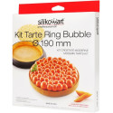 Kit tarte ring bubble ø190 mm Silikomart stampo silicone con anello per crostata di bolle tonda
