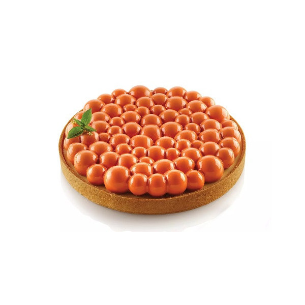Tarte Ring Bubble da 19 cm da Silikomart: kit per crostata o torta tonda con decoro a bolle