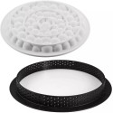 Tarte Ring Bubble da 19 cm da Silikomart: kit per crostata o torta tonda con decoro a bolle