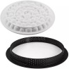 Tarte Ring Bubble da 19 cm da Silikomart: kit per crostata o torta tonda con decoro a bolle Tarte Ring Bubble da 19 cm da Silikomart: kit per crostata o torta tonda con decoro a bolle