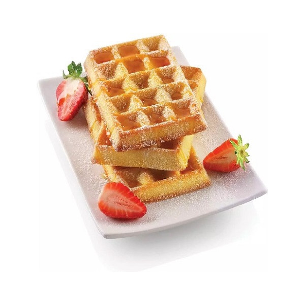 Waffel classic Silikomart: stampo in silicone per 4 monoporzioni 130x81 h 17 mm