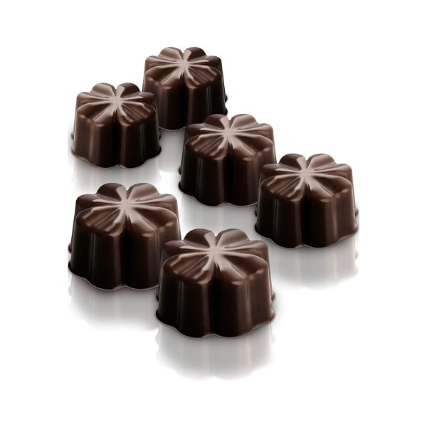 Fleury Silikomart Scg08: stampo silicone cioccolatini 15 fiori portafortuna di cioccolato ø30xh18,5 mm