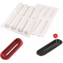 Kit Fingers 75: stampo in silicone più cutter più 10 vassoi da Silikomart