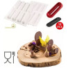 Kit Fingers 75: stampo in silicone più cutter più 10 vassoi da Silikomart Kit Fingers 75: stampo in silicone più cutter più 10 vassoi da Silikomart
