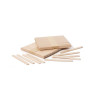 Stecche per gelato 2400 bastoncini per gelato artigianale in legno di faggio 10xh93 mm Decora