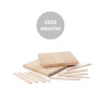 Stecche per gelato 2400 bastoncini per gelato artigianale in legno di faggio 10xh93 mm Decora Stecche per gelato 2400 bastoncini per gelato artigianale in legno di faggio 10xh93 mm Decora