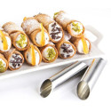 Vespa Stampi Cannoli Siciliani – Formine Sgusciate in Latta Ø2,5×12,5 cm, 3 Pezzi