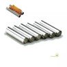 Set da 6 formine di cannolo a tubo mignon o cannolo romano in Latta lungo 8 cm, diametro 15 mm da Vespa