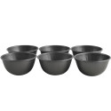 Set 6 formine parrozzo alluminio antiaderente con bordo per monoporzioni a semisfera ø7xh3,5 cm Vespa