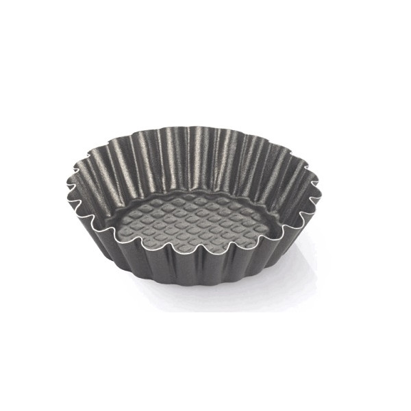 Formina crostatina tonda in alluminio antiaderente con fondo rialzato ø10xh2,3 cm da Vespa
