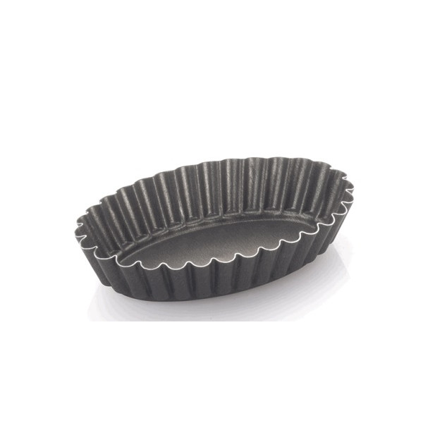 Formina brioche ovale o budino ovale da 11x7,5xh2,3 cm in alluminio antiaderente da Vespa.